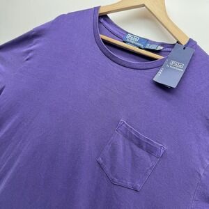 Polo Ralph Lauren Classic Fit Mens XXL  Jersey Pocket T Shirt Purple